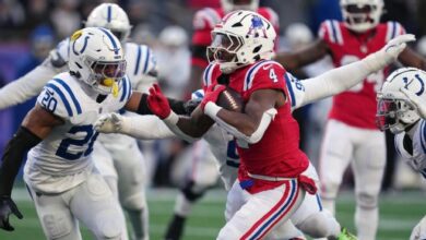 colts vs new england patriots match player stats