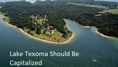 lake texoma should be capitalized