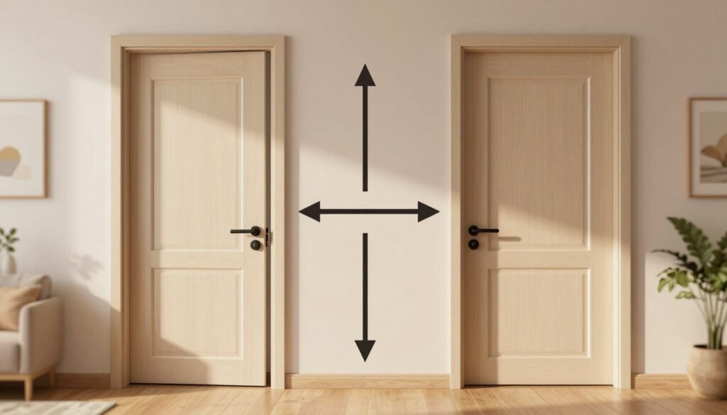 door swing direction